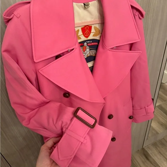 Burberry Pink Trench Coat
